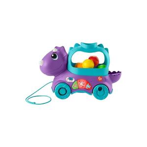 Fisher-Price - Dinosaurio De  De Arrastre Con Bolas, Luces Y Sonidos