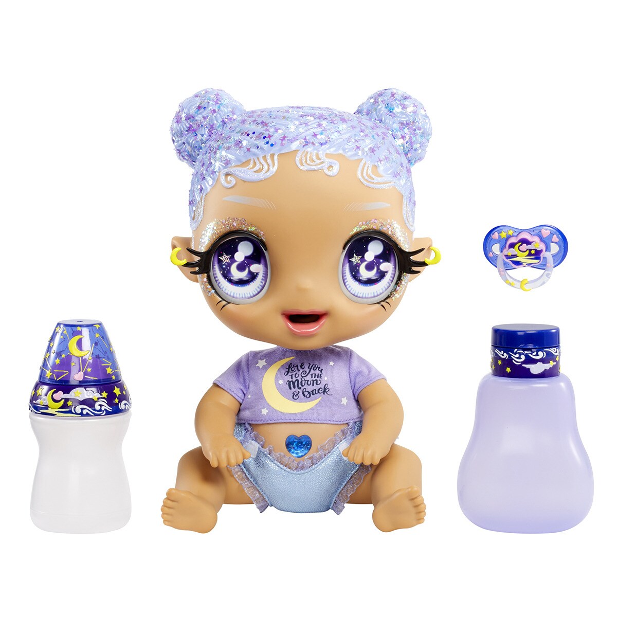 GLITTER BABYZ - Muñeca Selena Stargazer (Moon)