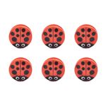 Pack 6 pinzas para bolsas Kikkerland Mariquitas