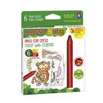 Set de 6 Ceras y cartas Alpino Baby para Colorear