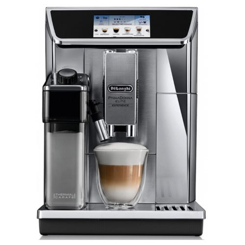 Cafetera Superautomática De'Longhi PrimaDonna Elite Experience ECAM650.85.MS con Molinillo incorporado, 1450 W, pantalla táctil Plateado/Negro