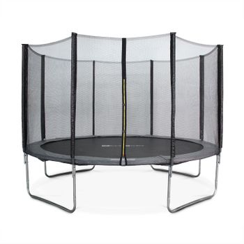 Camas Elásticas 370 Cm, Para Niños, Hasta 150 Kg, Gris, Saturne |