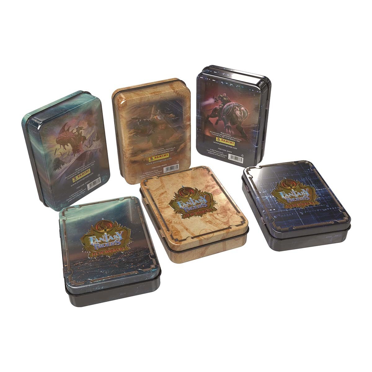 Panini España - Compact Tin Cartas Fantasy Riders 4 Panini