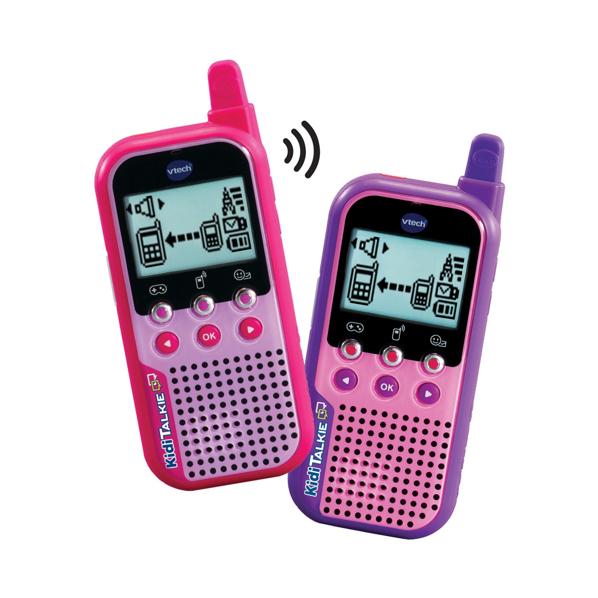 VTech - KidiTalkie 6 En 1 Color Rosa, Walkie-Talkie Para Niños, Conversaciones Seguras Y Privadas Para Hablar A Distancia