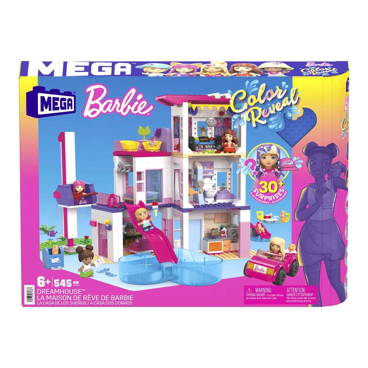 Barbie - Casa Mega Construx Color Reveal Dreamhouse