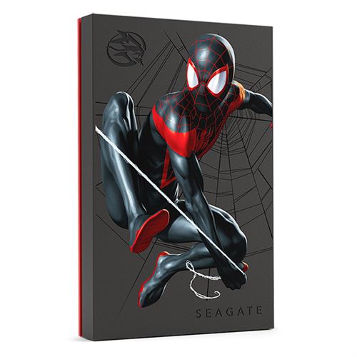 Disco duro portátil HDD 2.5 Seagate Miles Morales Special Edition FireCuda 2TB