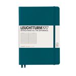 Libreta A5 Leuchtturm 1917 Medium tapa dura rayada verde pacífico