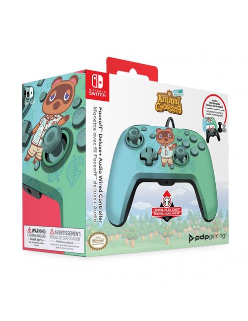 Mando PDP Faceoff Deluxe Wired Animal Crossing Nintendo Switch