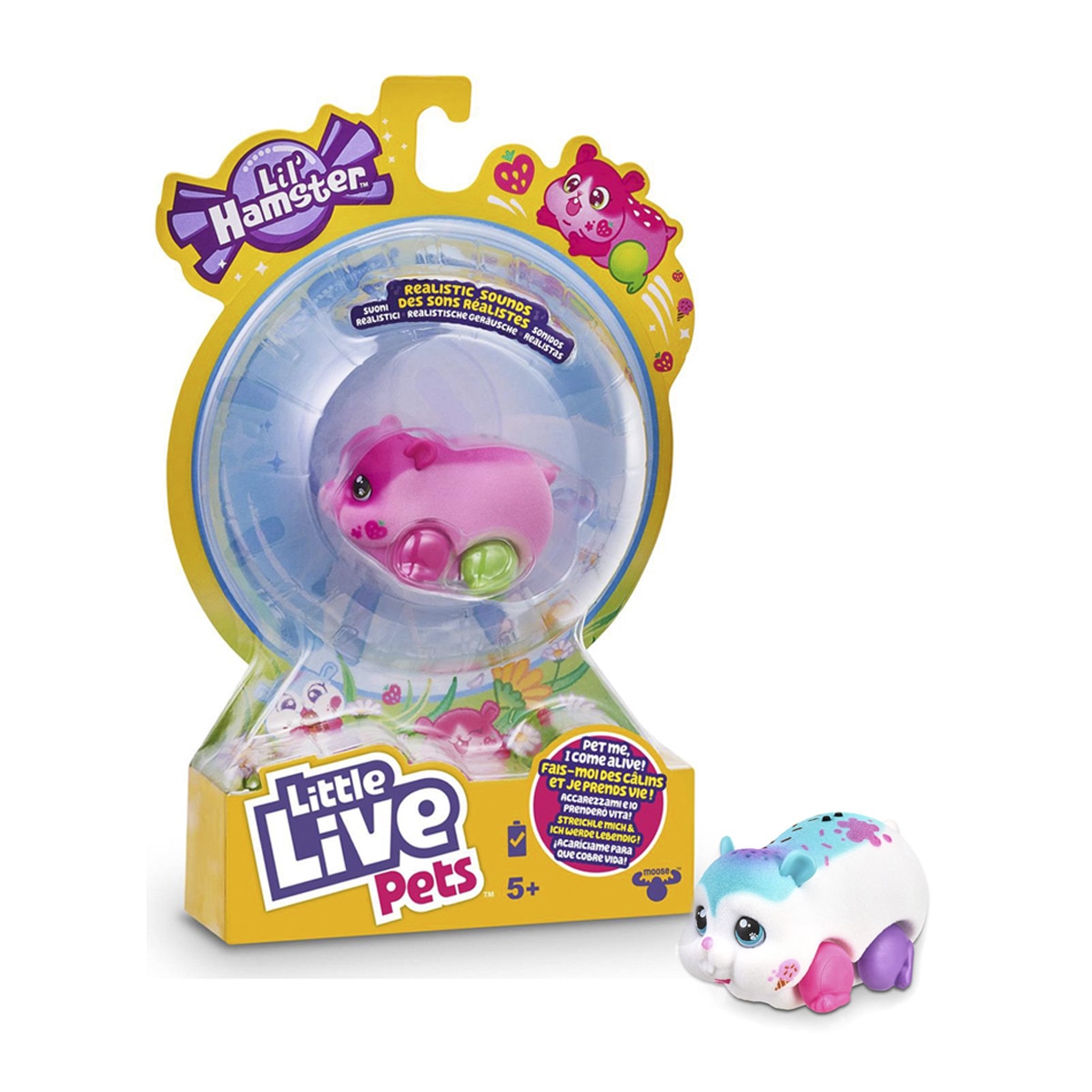 LITTLE LIVE PET - Mascota De Hamsters Individuales Strawbles O Sprinkz S