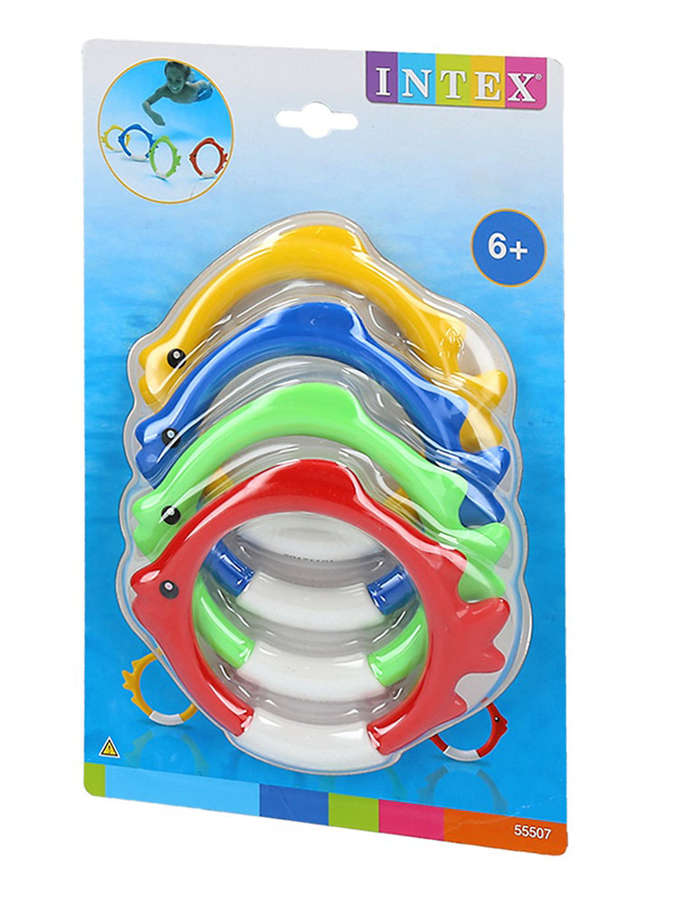 Juego acuático Intex Aros de peces para bucear 4U