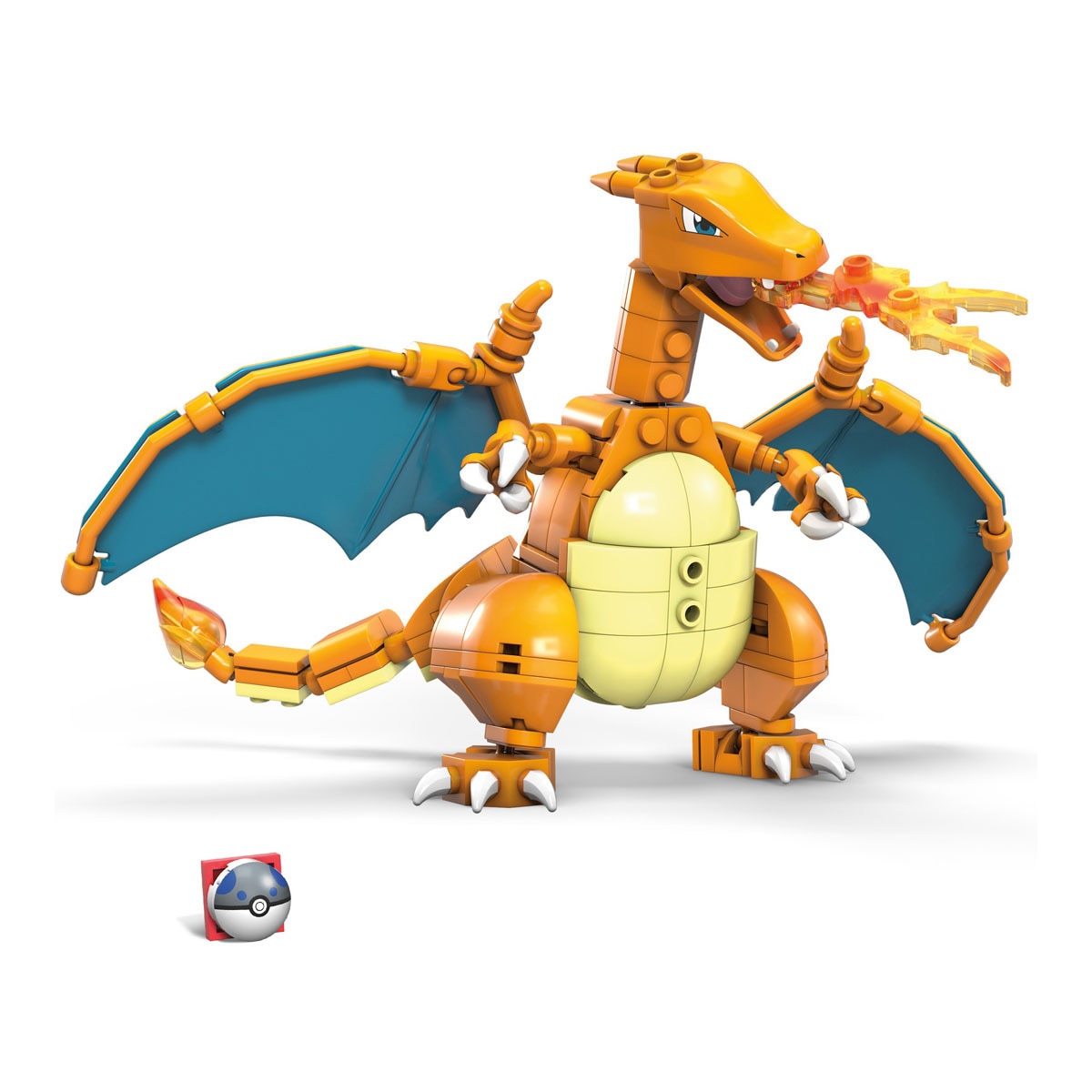 Mattel - Figura De 222 Bloques De Construcción De Charizard Pokémon Mega Construx