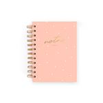 Cuaderno Charuca mini rosa polvo punteado