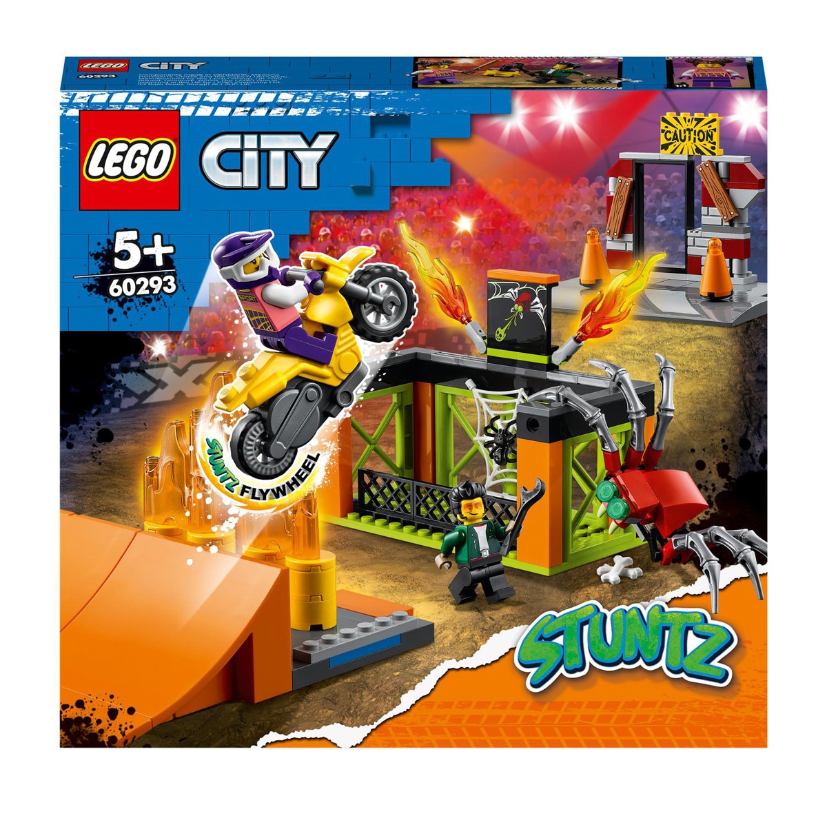 LEGO - Set De Construcción Parque Acrobático Con Moto De City Stuntz