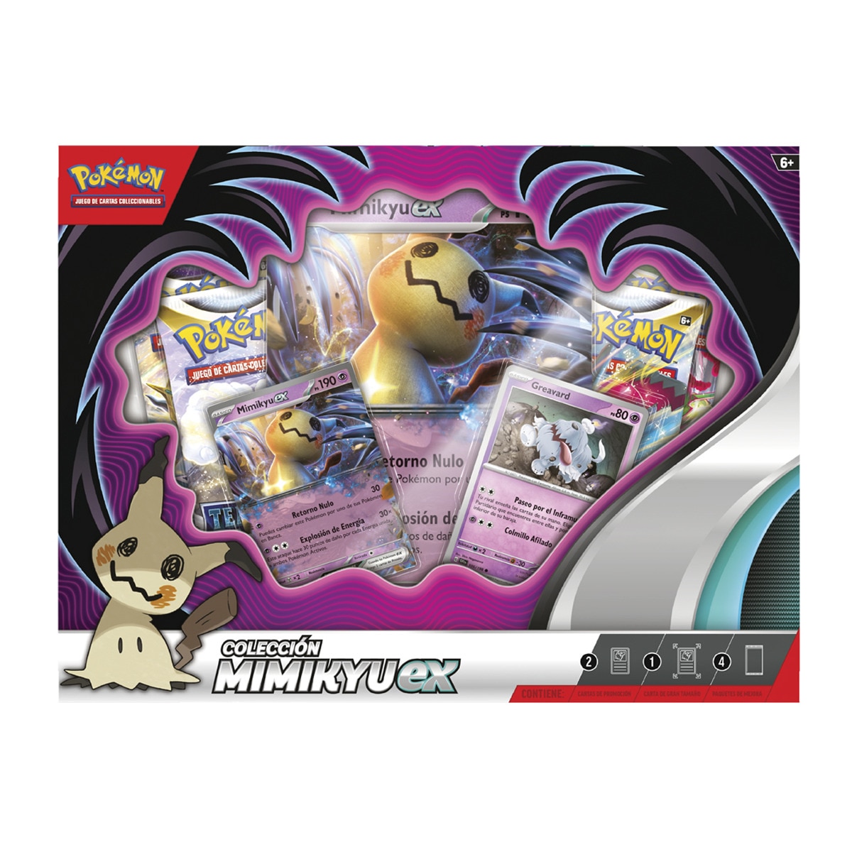 BANDAI - Caja Juego De Cartas Pokémon Colección Mimikyu EX JCC TCG Pokémon