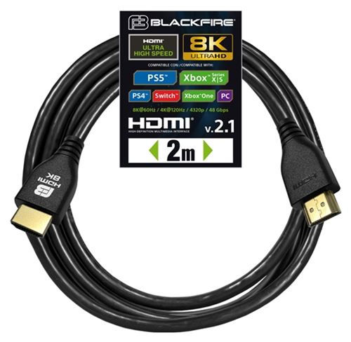 Cable HDMI 2.1 Blackfire 2 m PS5