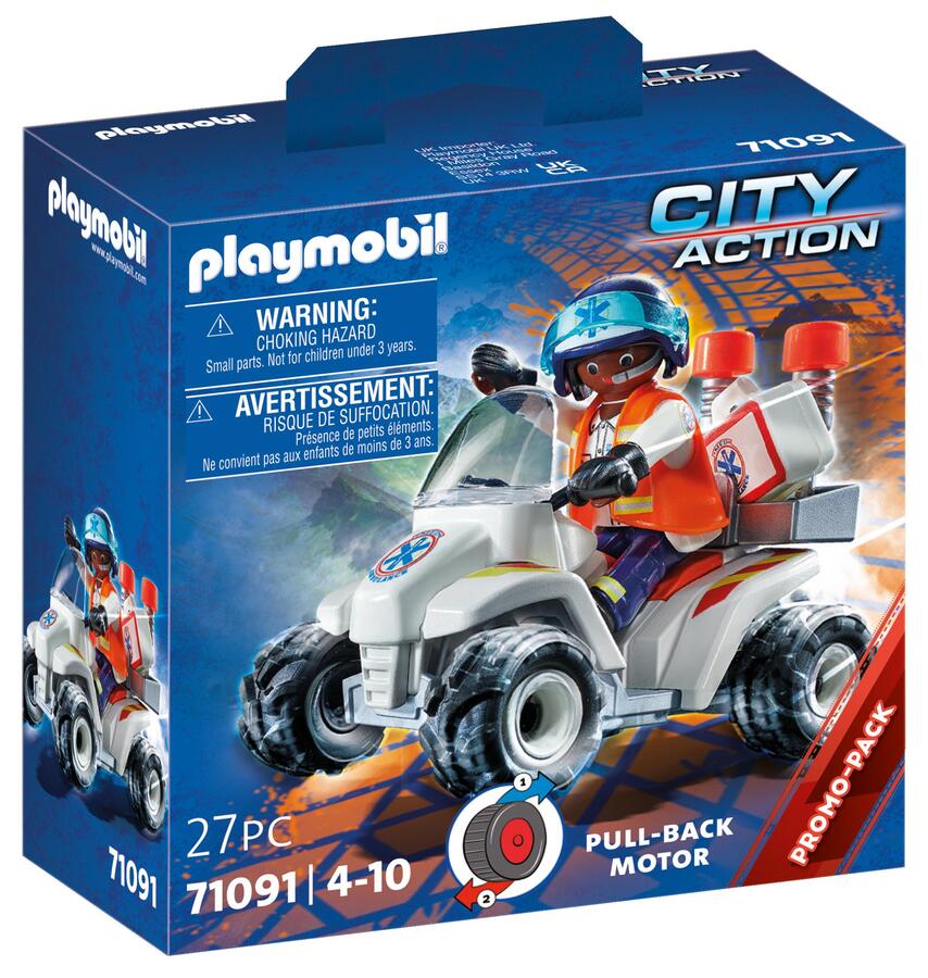 Playmobil City Action Speed Quad rescate sanitario (71091)
