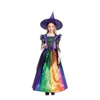 Disfraz De Bruja Colores Para Niña