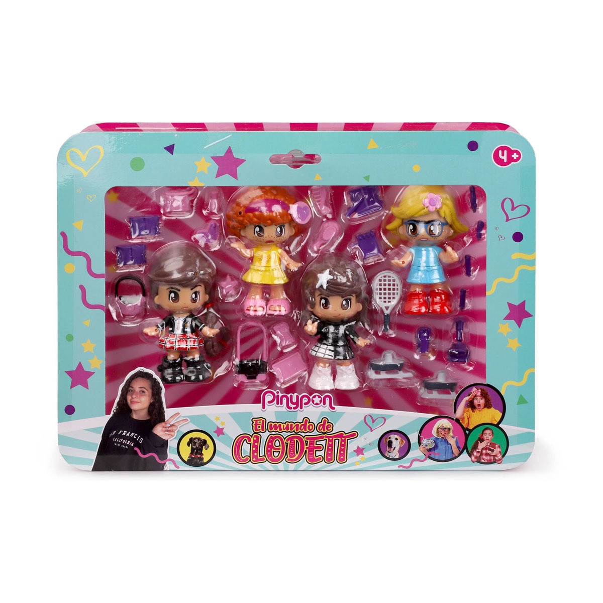 Pinypon - . Mundo Clodett 4 Figuras