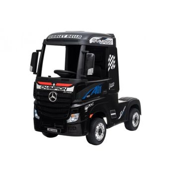 Mercedes Actros 12v Negro - Tractor Eléctrico Infantil Para Niños De Batería Con Mando Control Remoto