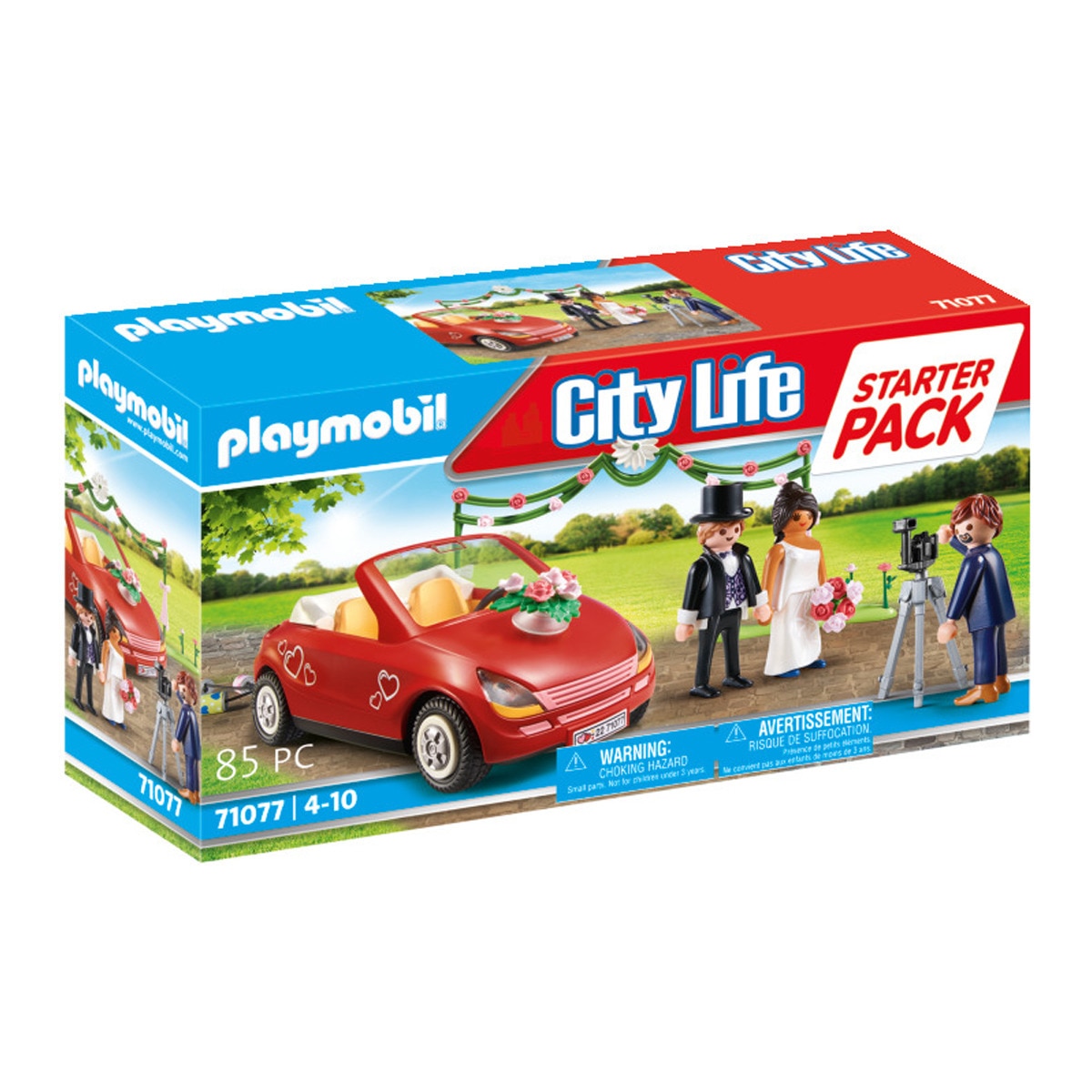 Playmobil - Starter Pack Figuras De Boda Y Coche Nupcial City Life