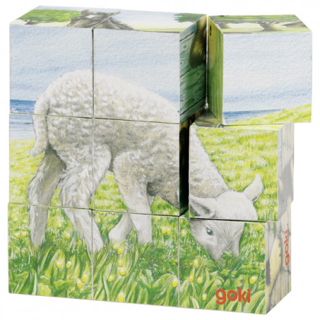 Puzzle Goki Cubos Granja