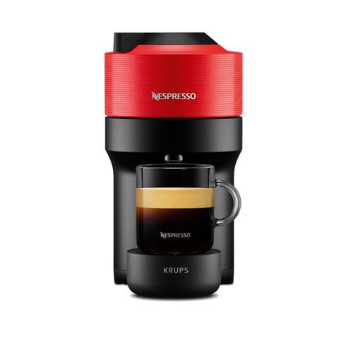 Cafetera de cápsulas Nespresso Krups Vertuo Pop Rojo