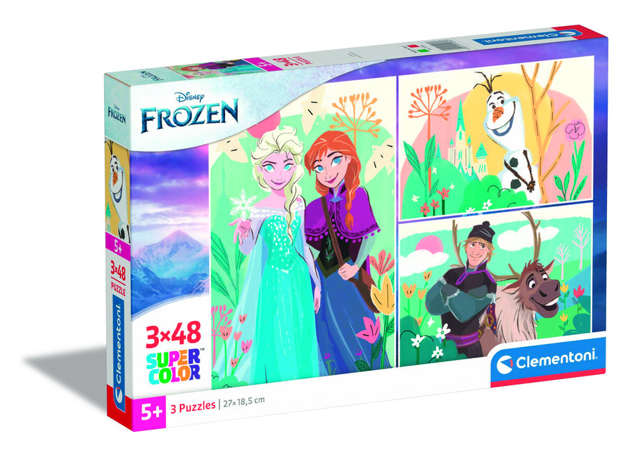 Puzle 3x48 piezas Frozen