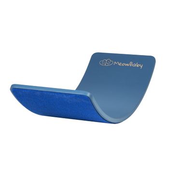 Tablero De Equilibrio Para Niños De 80x30 Cm Madera Azul Fieltro Meowbaby