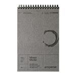 Cuaderno A5 Amperse Técnicas Mixtas microperforado grano fino