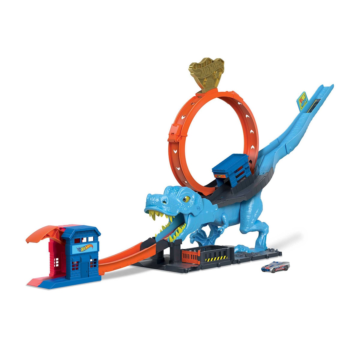 Hot Wheels - Pista Desafío Del T-Rex Para Coches De City