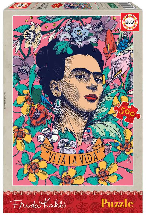 Puzzle 500 piezas Viva la vida Frida Kahlo