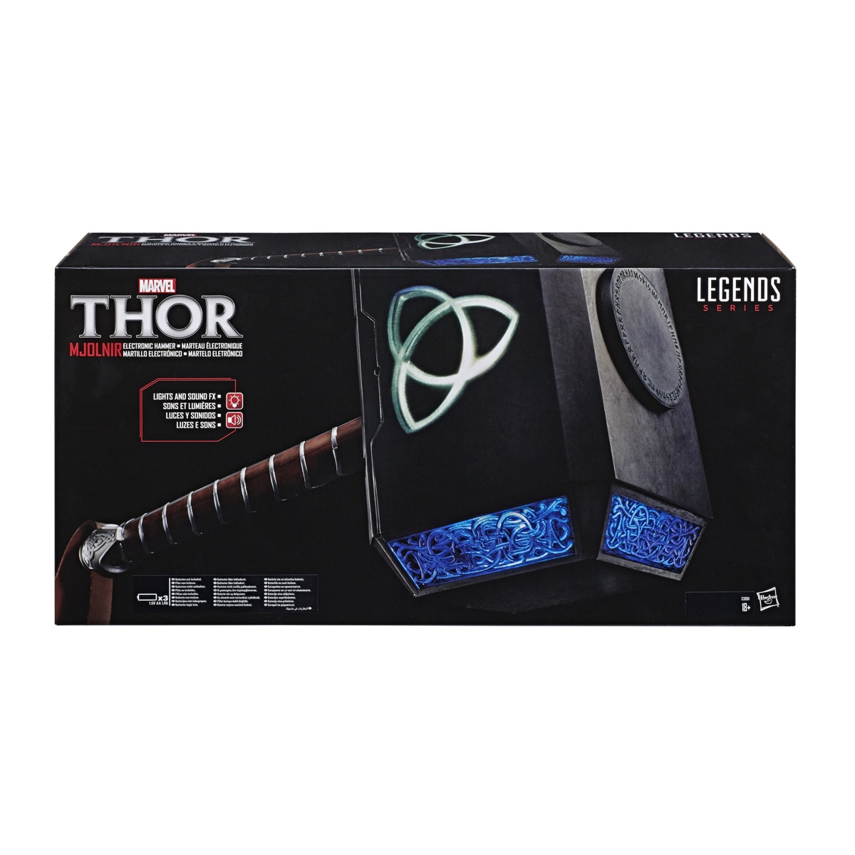 HASBRO FAN - Martillo Electrónico De Thor A Escala Real Hasbro Marvel Legends Series