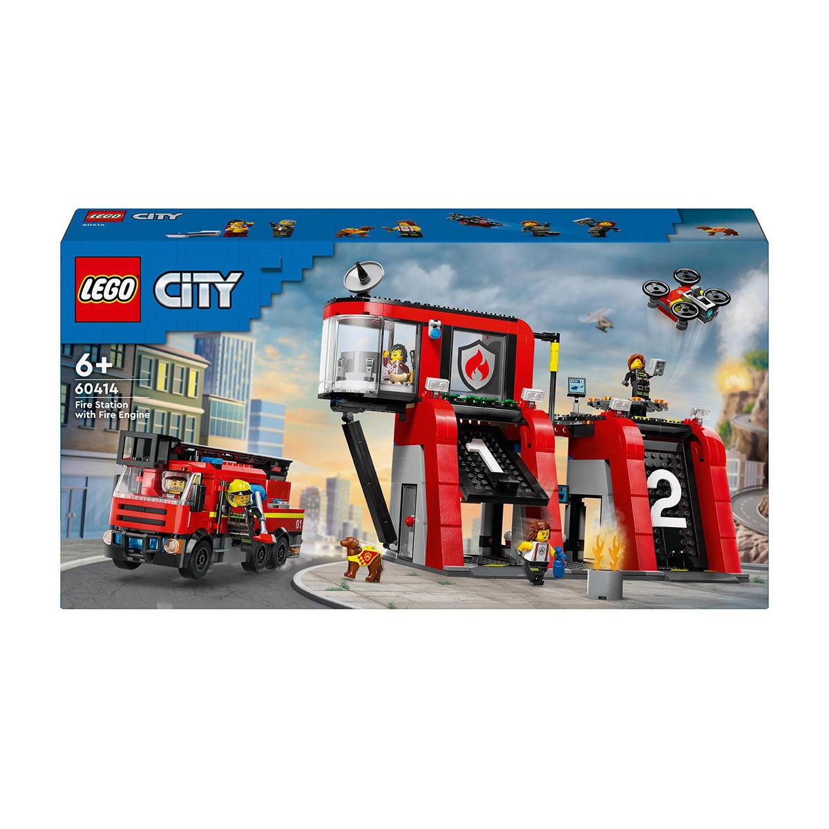 LEGO - de construcción Parque de Bomberos con Camión de Bomberos LEGO City Fire.
