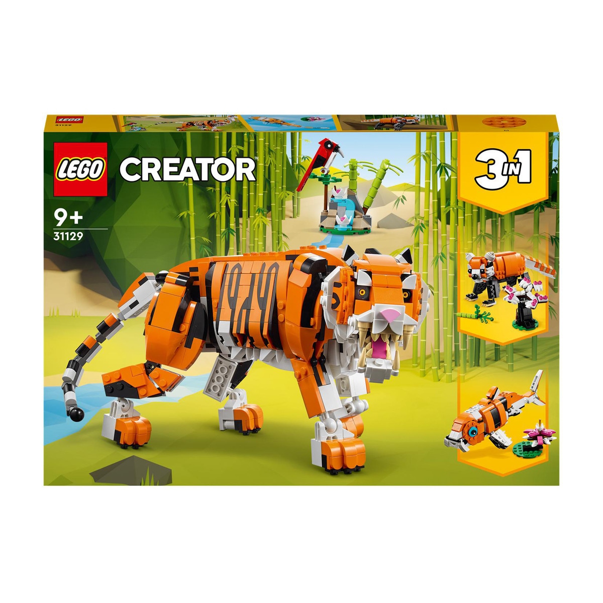 LEGO -  De Construcción Tigre Majestuoso Creator 3 En 1