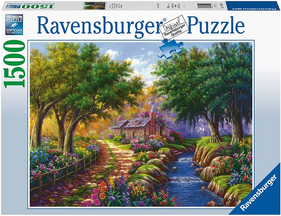 Puzzle 1500 piezas Cabaña junto al río