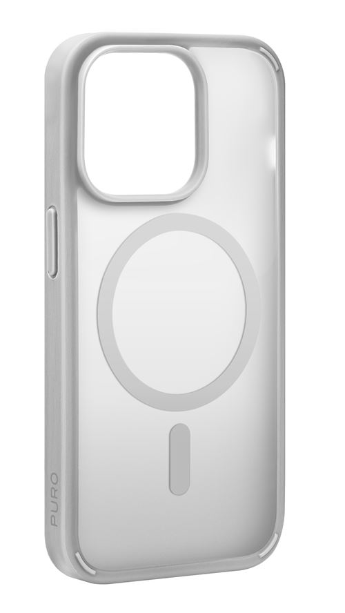 Funda Puro Gradient MagSafe Plata para iPhone 15 Pro