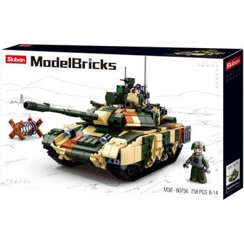 Set De Construcción De Tanque De Combate Militar - M38-b0756- Sluban