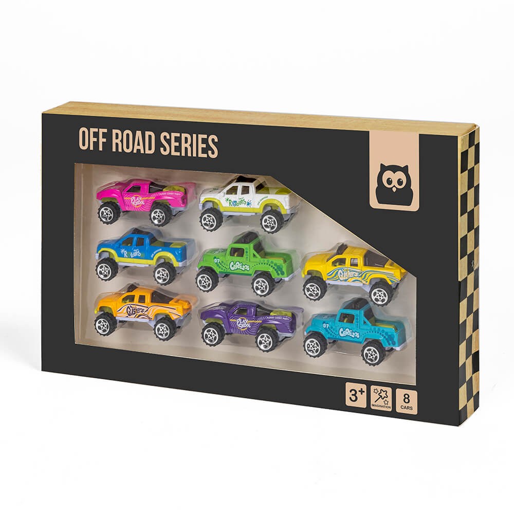 Surtido coches todoterreno Metal Cars – 8 unidades
