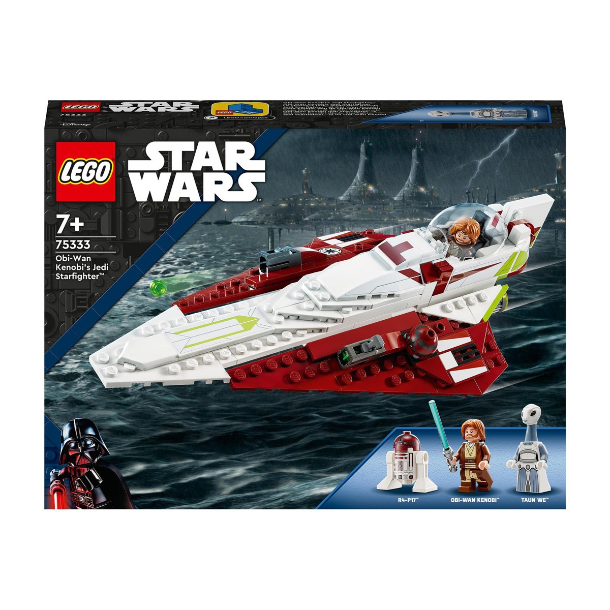 LEGO - De Construcción Caza Estelar Jedi De Obi-Wan Kenobi Con Espada Láser Star Wars
