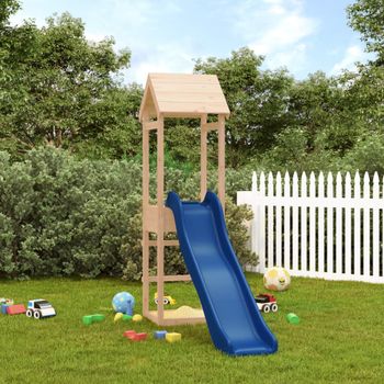Parque Infantil De Exterior Madera Maciza De Pino
