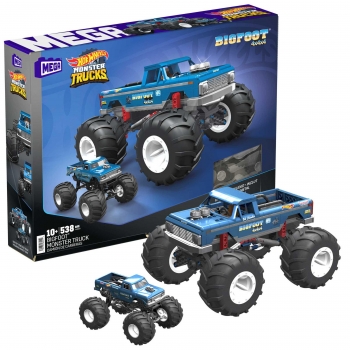 Mega Construx Hot Wheels Monster Trucks Bigfoot Coche de Bloques de Construcción +10 años