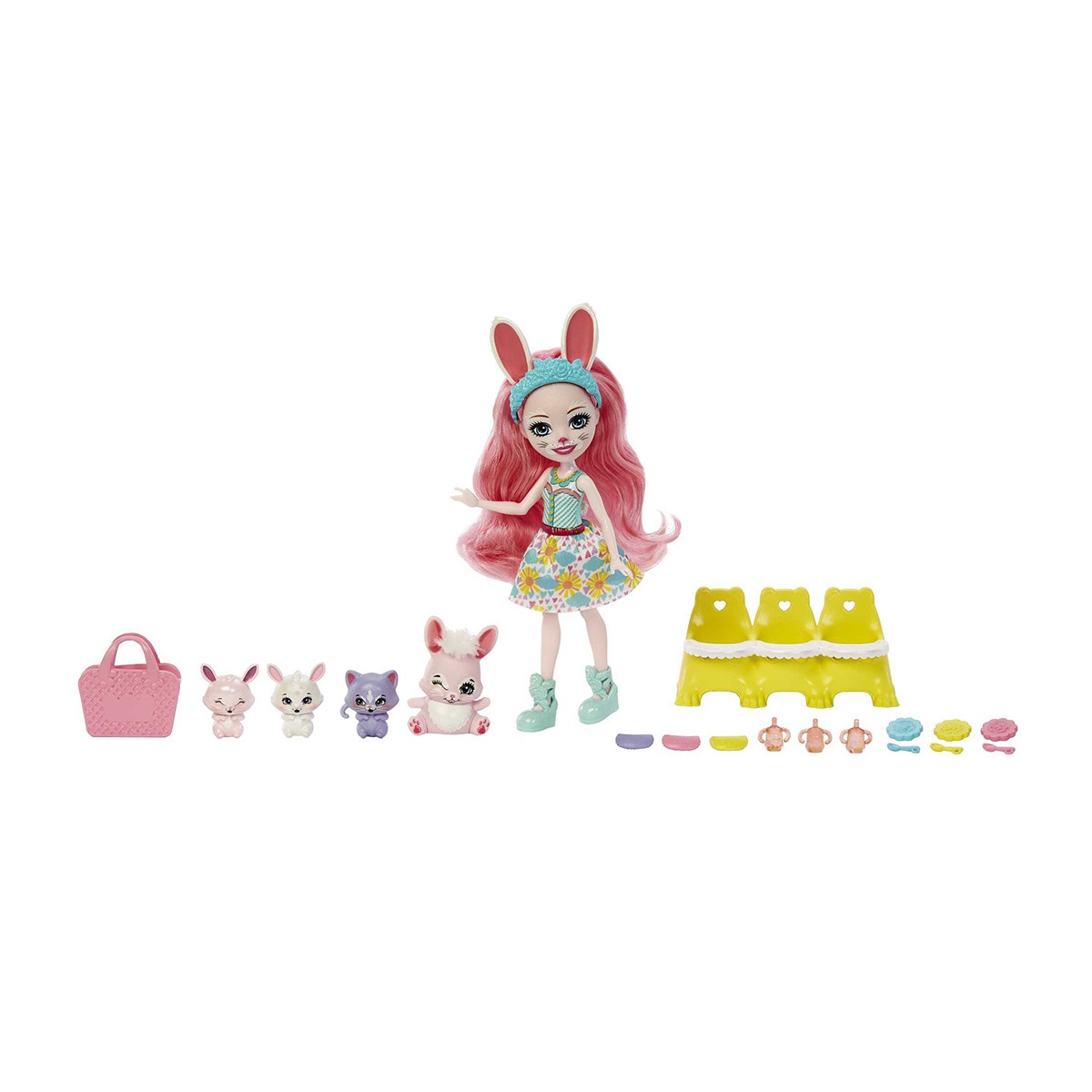 Enchantimals - Muñeca Bree Bunny Con Mascotas Y Accesorios