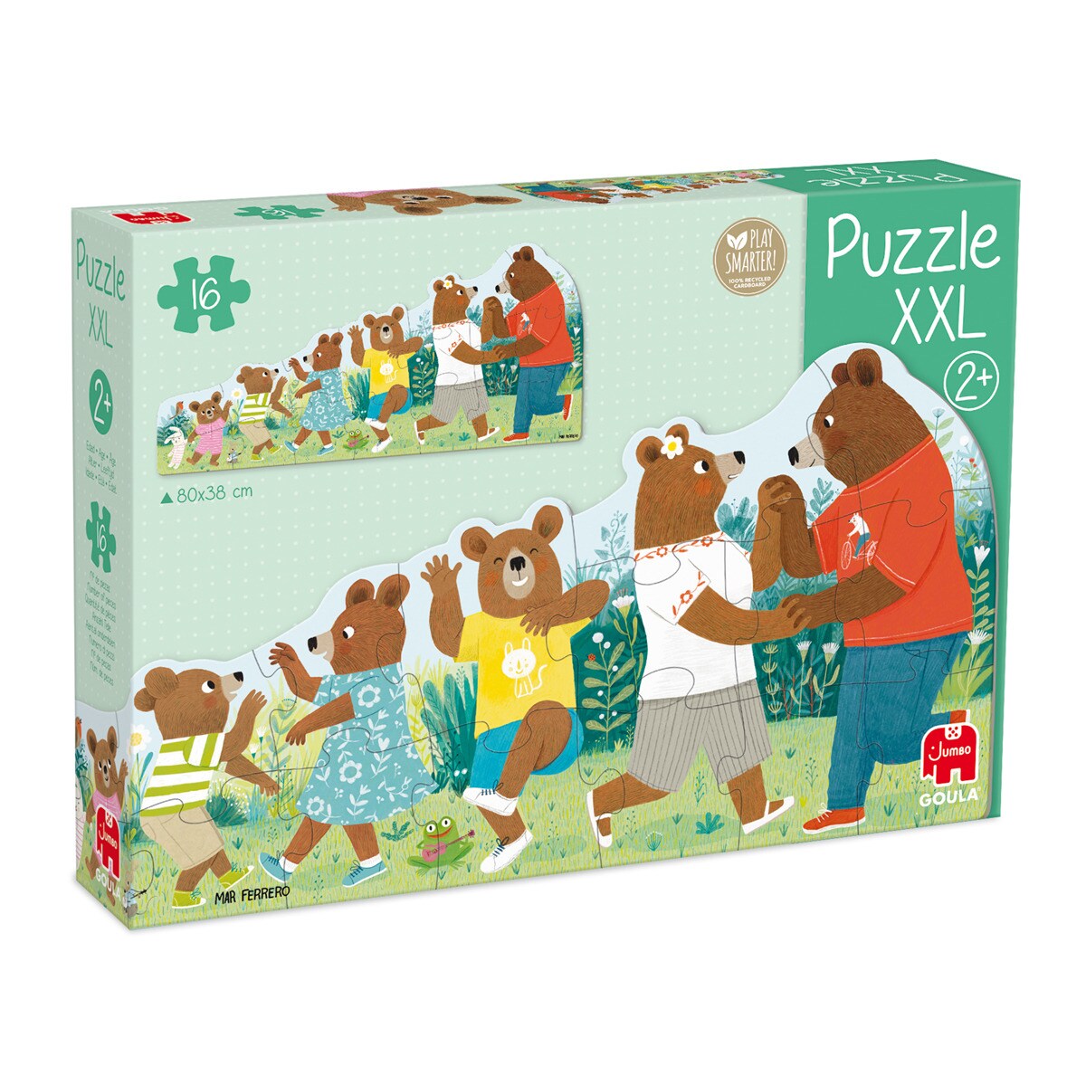 Goula - De Madera Puzzle XXL Familia De Osos