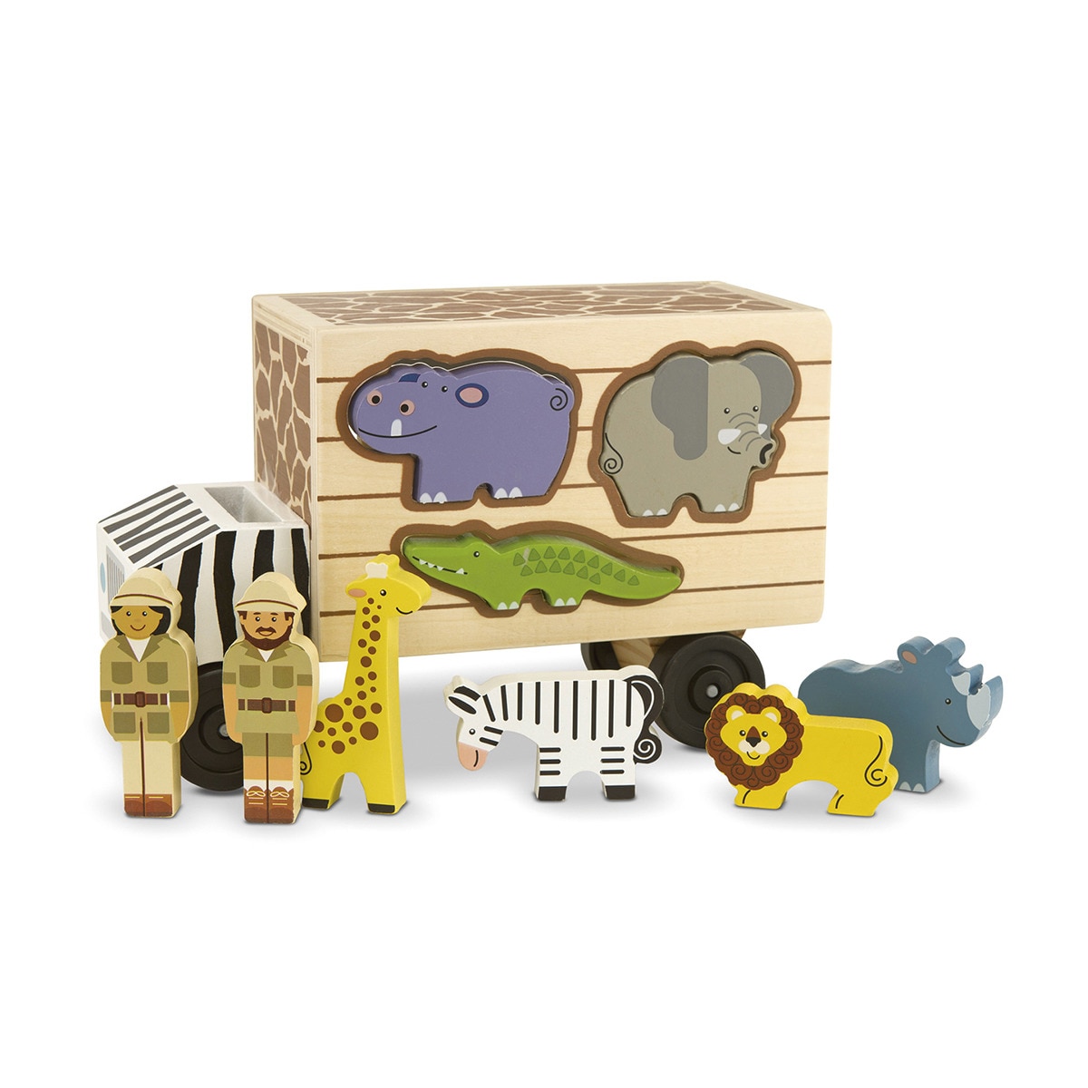 Melissa & Doug - Camion De Rescate Safari Madera