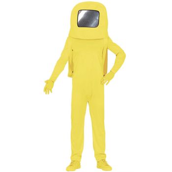 Disfraz De Among Us Amarillo Espacial Adolescente