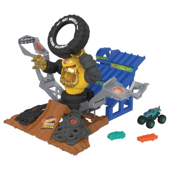 Hot Wheels - Pista Para Coches De Surtidos Monster Trucks Arena World Derribo De Gor-zilla