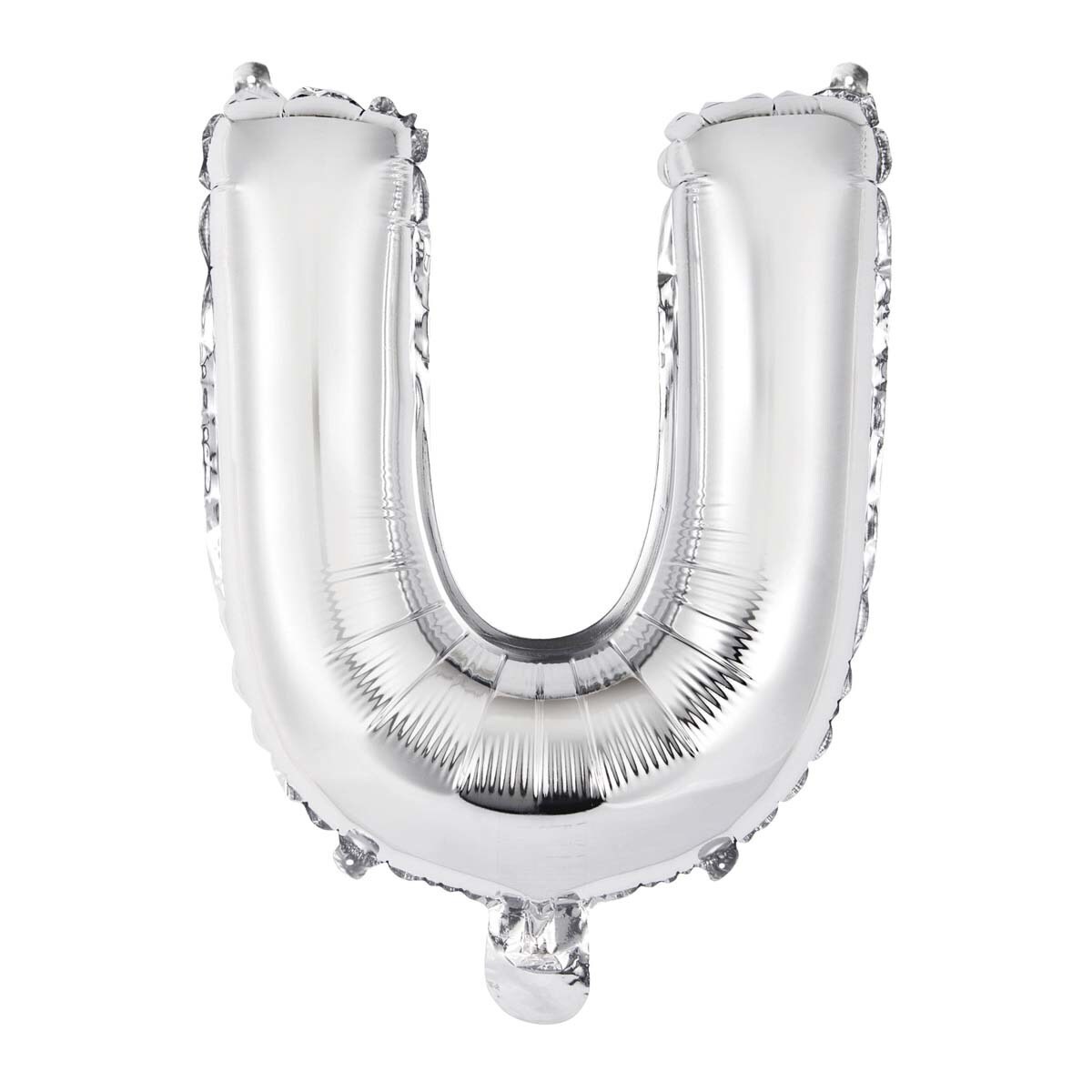 Liragram - Globo Auto-inflable Letra : U Plata 34cm