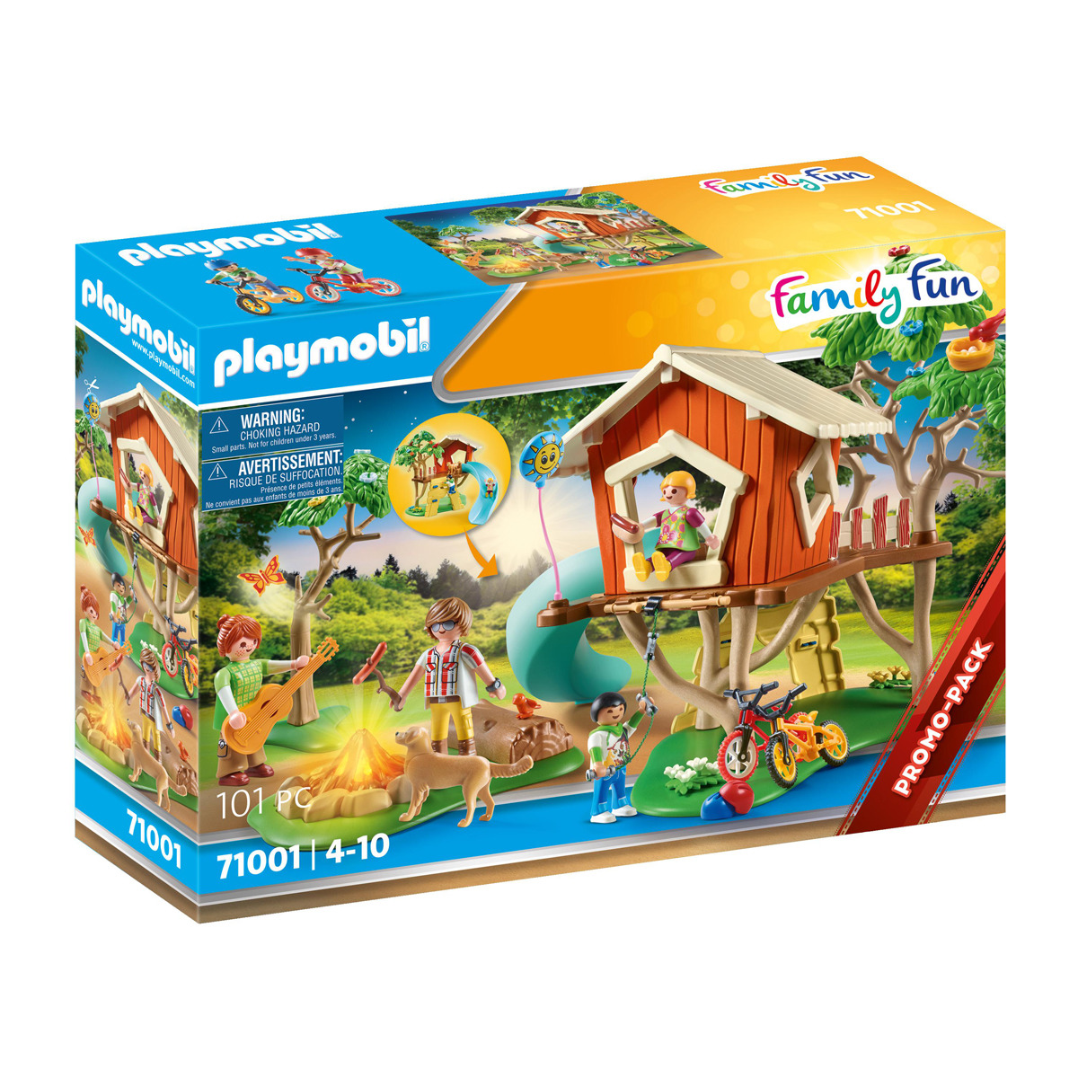 Playmobil - Aventura En La Casa Del Árbol Con Tobogán Family Fun