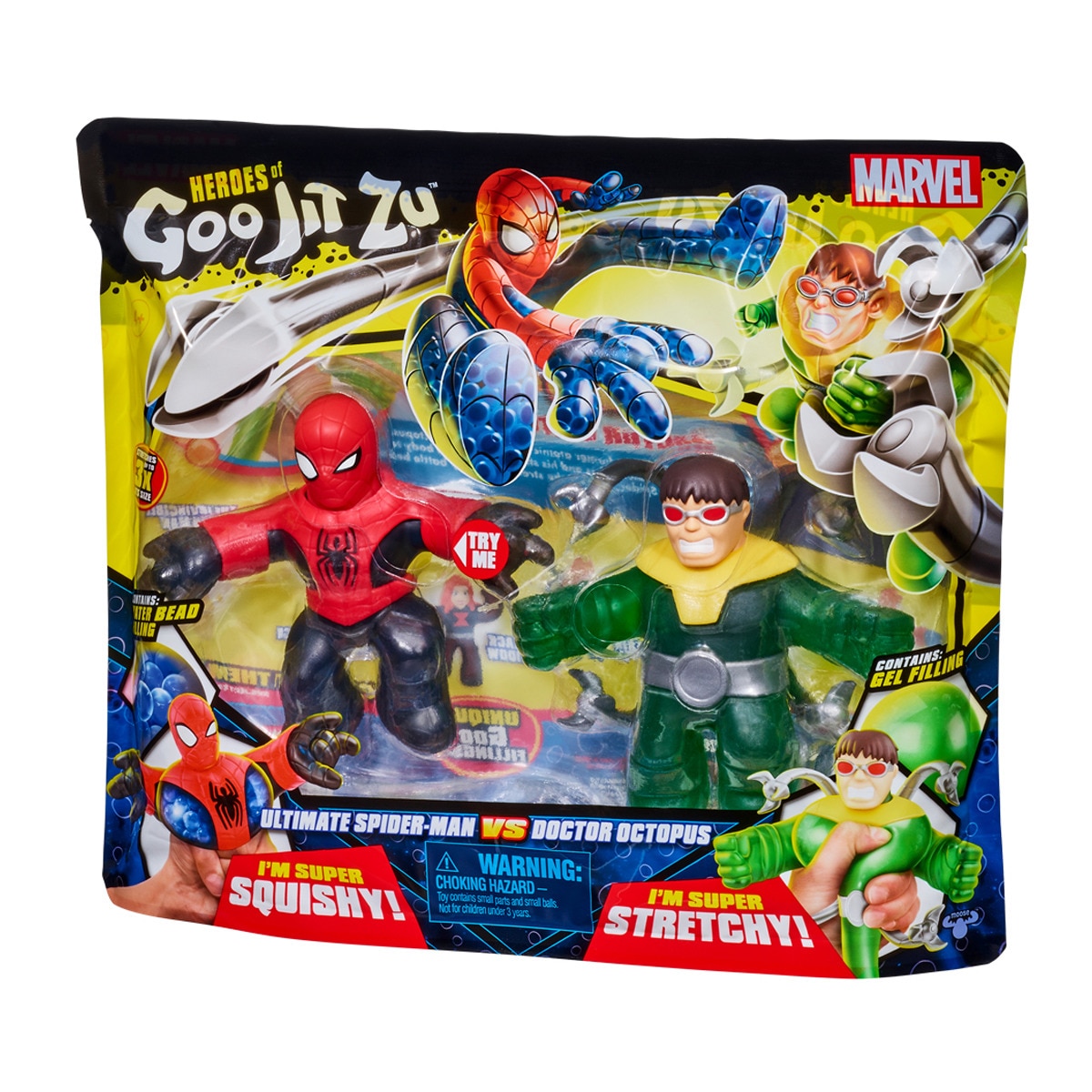 BANDAI - Pack 2 Figuras Spiderman Vs Dr.Octopus-Goo Jit Zu