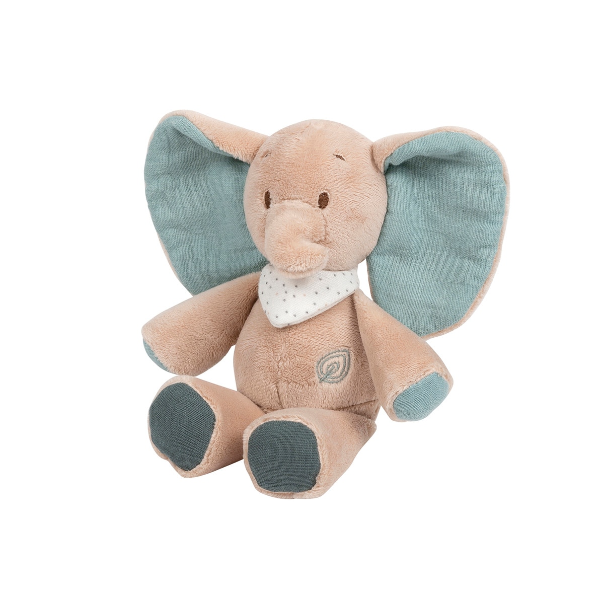 Nattou - Sonajero Peluche Elefante Axel Verde/beige